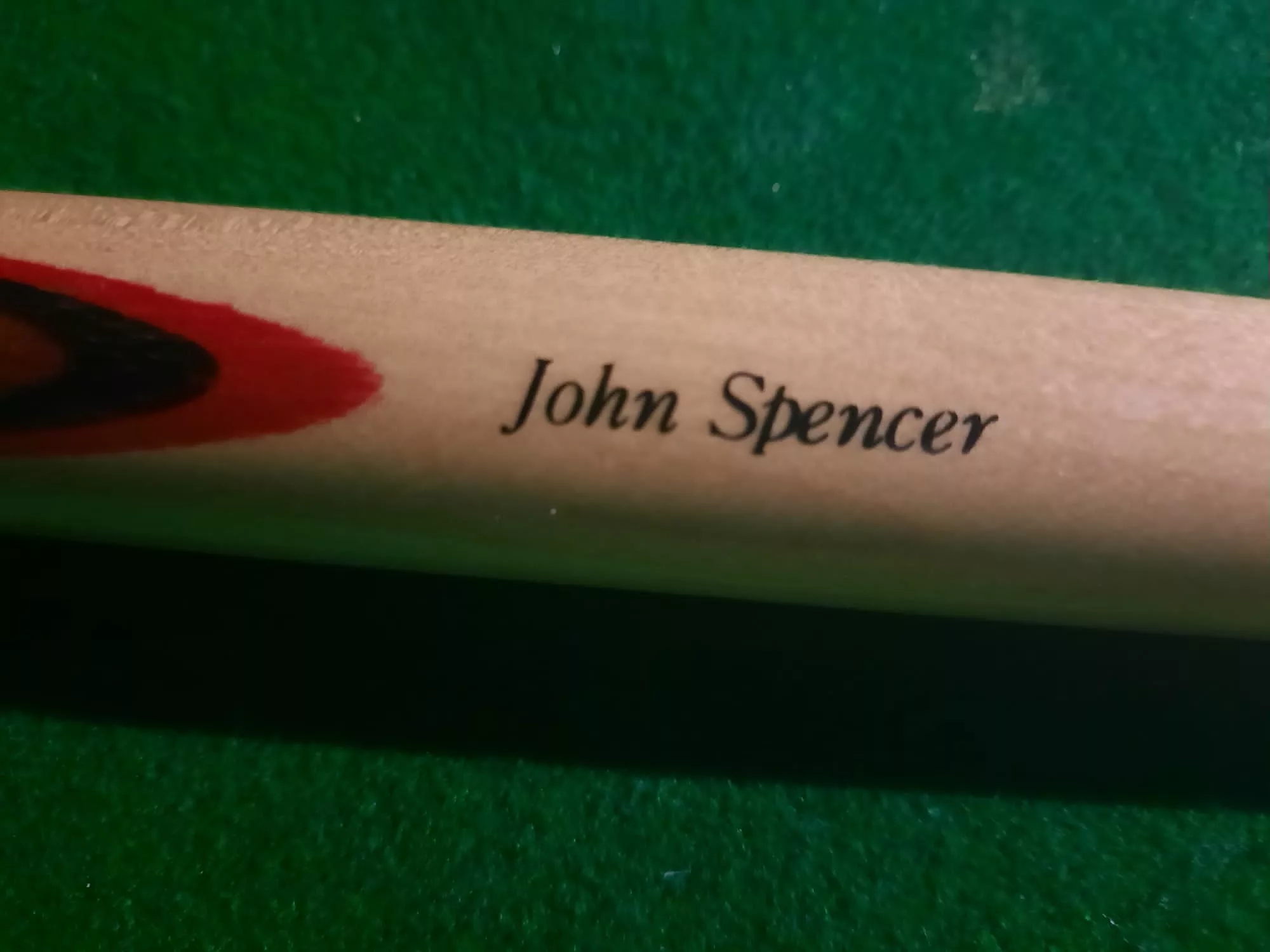 John Spencer butterfly spliced cue