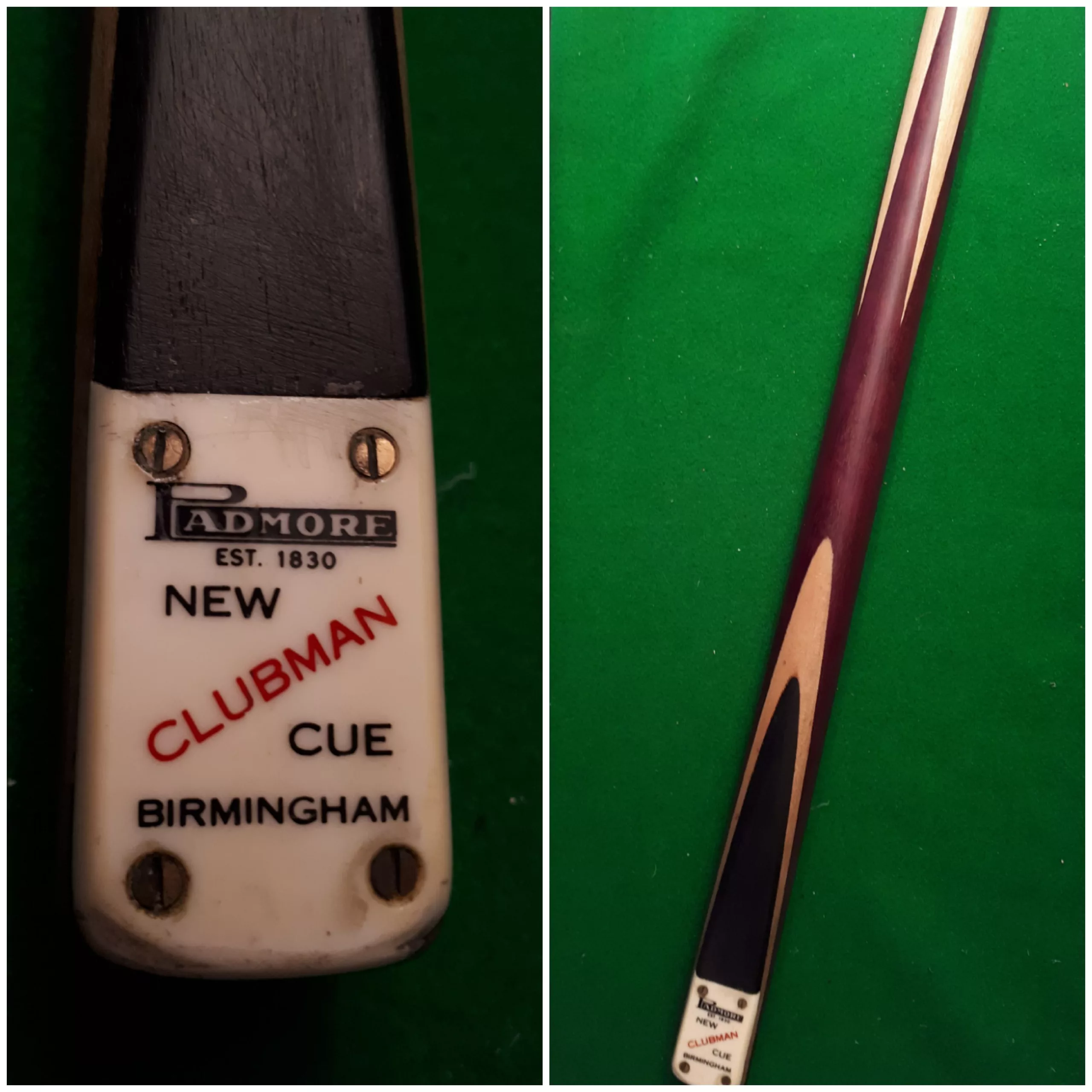 Padmore New Clubman cue
