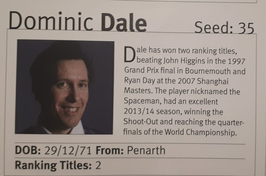 My friend Dominic's little write up in the 2017 U.K. programme