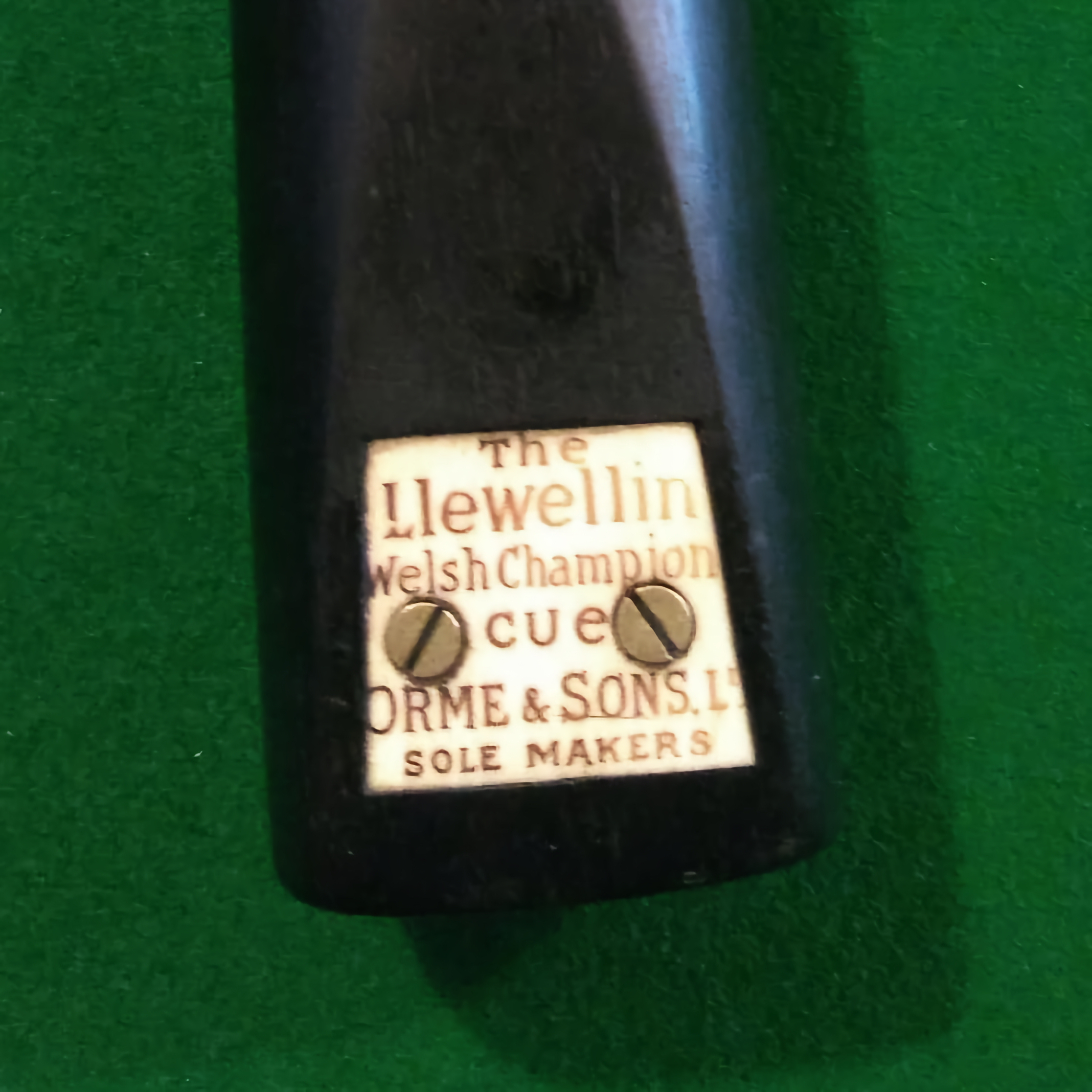 Llewellin Welsh Champion cue